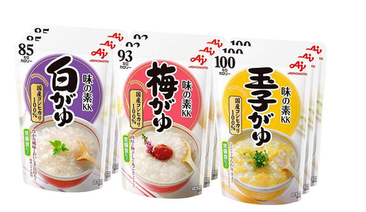 Ajinomoto 味の素 おかゆ 3種×3個セット 白がゆ、梅がゆ、玉子がゆ