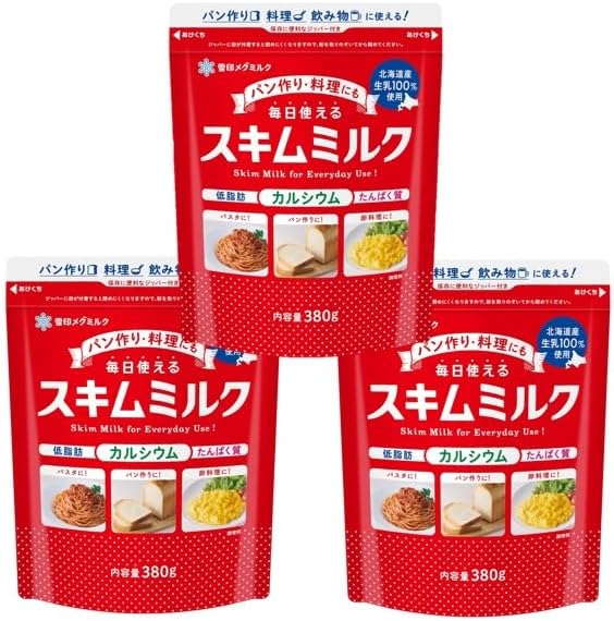 メグミルク　北海道スキムミルク　360ｇ×3袋