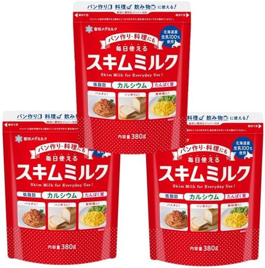 メグミルク　北海道スキムミルク　360ｇ×3袋