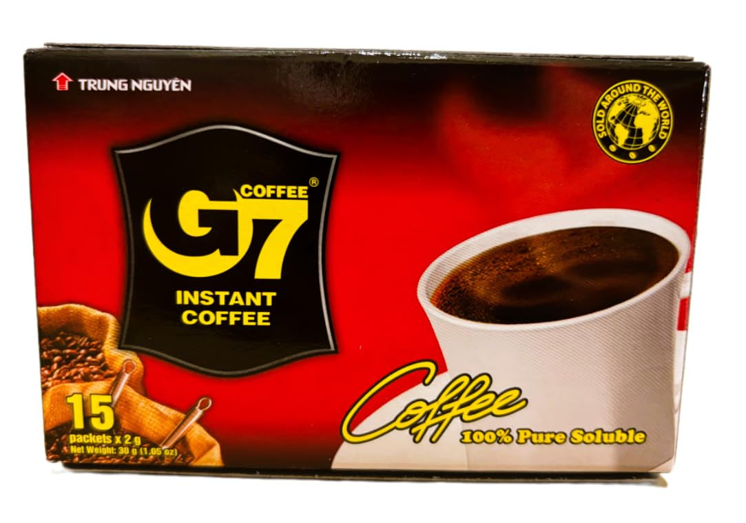 【JAVIET KAISHA】ベトナムの インスタントコーヒーG7 カフェオレ3in1 ボックス 正規品×20袋 16グラム (x 20袋) と G7コ ブラック コーヒー正規品 1箱15袋入り まとめ買い２種セット インスタントコーヒー チュングエン coffee G7コーヒー