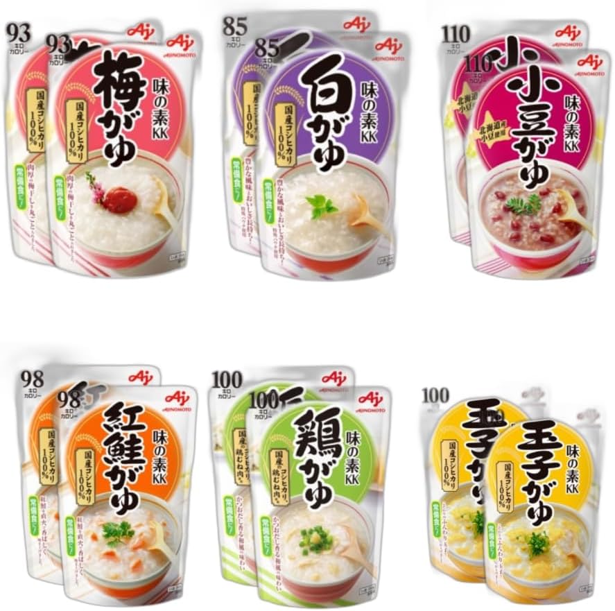 6 types of 12 servings