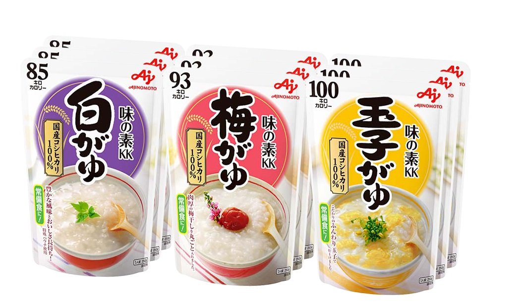 Ajinomoto 味の素 おかゆ 3種×3個セット 白がゆ、梅がゆ、玉子がゆ