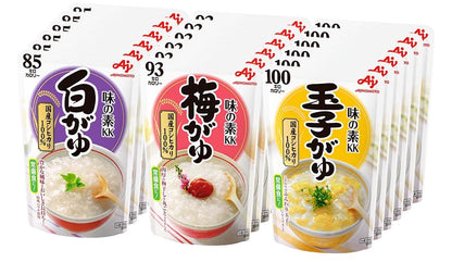 Ajinomoto 味の素 おかゆ 3種×3個セット 白がゆ、梅がゆ、玉子がゆ