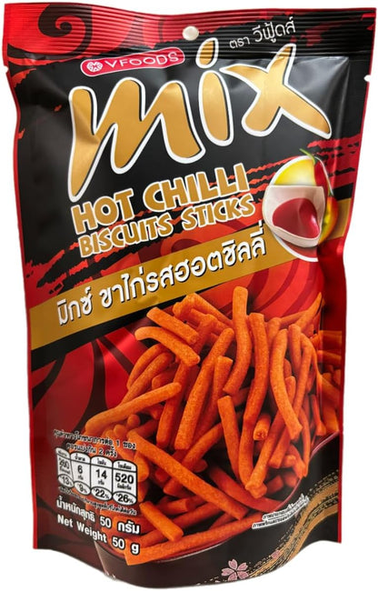 【JAVIET KAISHA】VFOODS MIX BUTTER CORN BISCUITS STICKS 10個詰め合わせセット タイ産 スナックお菓子 50Gx10個 感謝シールが付き (10個セット, BUTTER CORN)