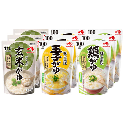 Ajinomoto 味の素 おかゆ 3種×3個セット 白がゆ、梅がゆ、玉子がゆ
