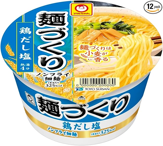 マルちゃん 麺づくり 醤油とんこつ (91g×12個 / ノンフライ中細麺) とんこつ カップ麺 カップラーメン (香り立ちスープ×小麦香るつるコシ麺) 箱買い ラーメン 東洋水産