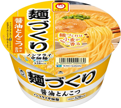 Maruchan Noodle Making Soy Sauce Tonkotsu (91g×12 pieces / Non-fried Medium Thin Noodles) Tonkotsu Cup Noodles Cup Ramen (Fragrant Soup x Wheat-scented Smooth Noodles) Box Buy Ramen Toyo Suisan