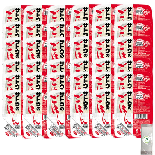 【JAVIET KAISHA】サトウ食品 サトウのごはん 新潟県産コシヒカリ 200g JAVIETのおしぼり付け