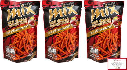 【JAVIET KAISHA】VFOODS MIX BUTTER CORN BISCUITS STICKS 10個詰め合わせセット タイ産 スナックお菓子 50Gx10個 感謝シールが付き (10個セット, BUTTER CORN)