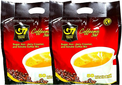 TRUNG NGUYEN チュングエン G7 16g×50袋入り インスタント ホット アイス コーヒー 3in1 ベトナムコーヒー [並行輸入品] (1パック（16ｇx50袋）