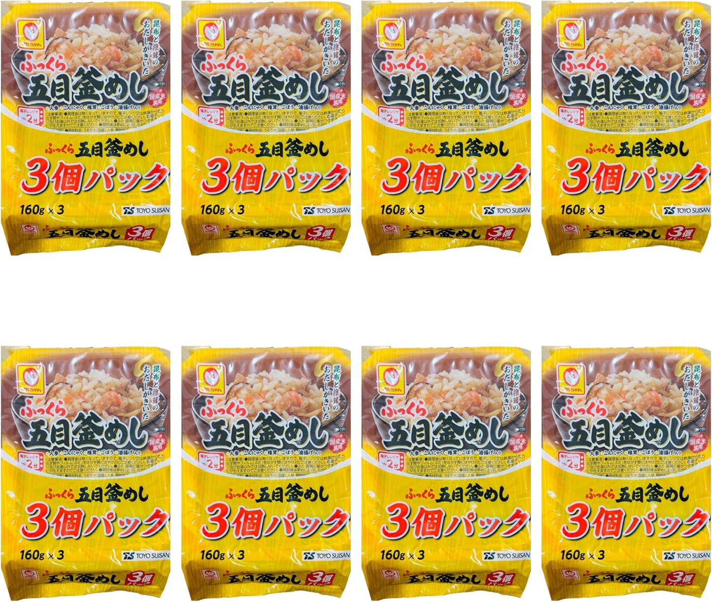 ２. １ケース：24パック （3個パックｘ8袋）