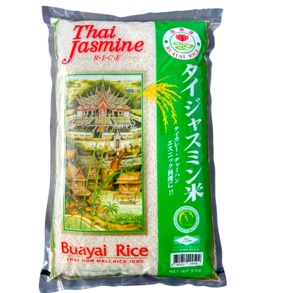 タイ産 ジャスミンライス 20Kg (5kgx4袋） タイ政府認証 HOM MALI 香り米 ゴールデンロータス 長粒米 インディカ米 カレー チャーハン ガパオ タイ料理 エスニック料理に最適 (5Kgｘ4袋 合計20Kg)