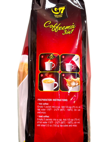 TRUNG NGUYEN チュングエン G7 16g×50袋入り インスタント ホット アイス コーヒー 3in1 ベトナムコーヒー [並行輸入品] (1パック（16ｇx50袋）