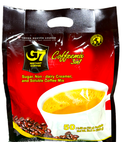 TRUNG NGUYEN チュングエン G7 16g×50袋入り インスタント ホット アイス コーヒー 3in1 ベトナムコーヒー [並行輸入品] (1パック（16ｇx50袋）